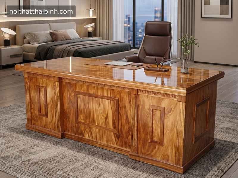 Bàn làm việc giám đốc gỗ tự nhiên