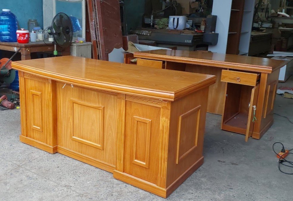Bàn làm việc gỗ gõ đỏ cao cấp