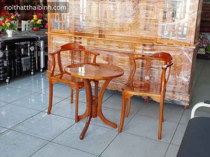 Bàn trà gỗ gõ đỏ