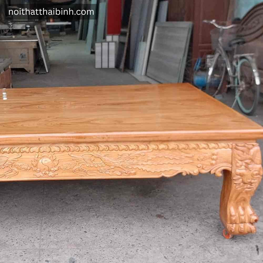 Chi tiết đi văng gỗ gõ đỏ