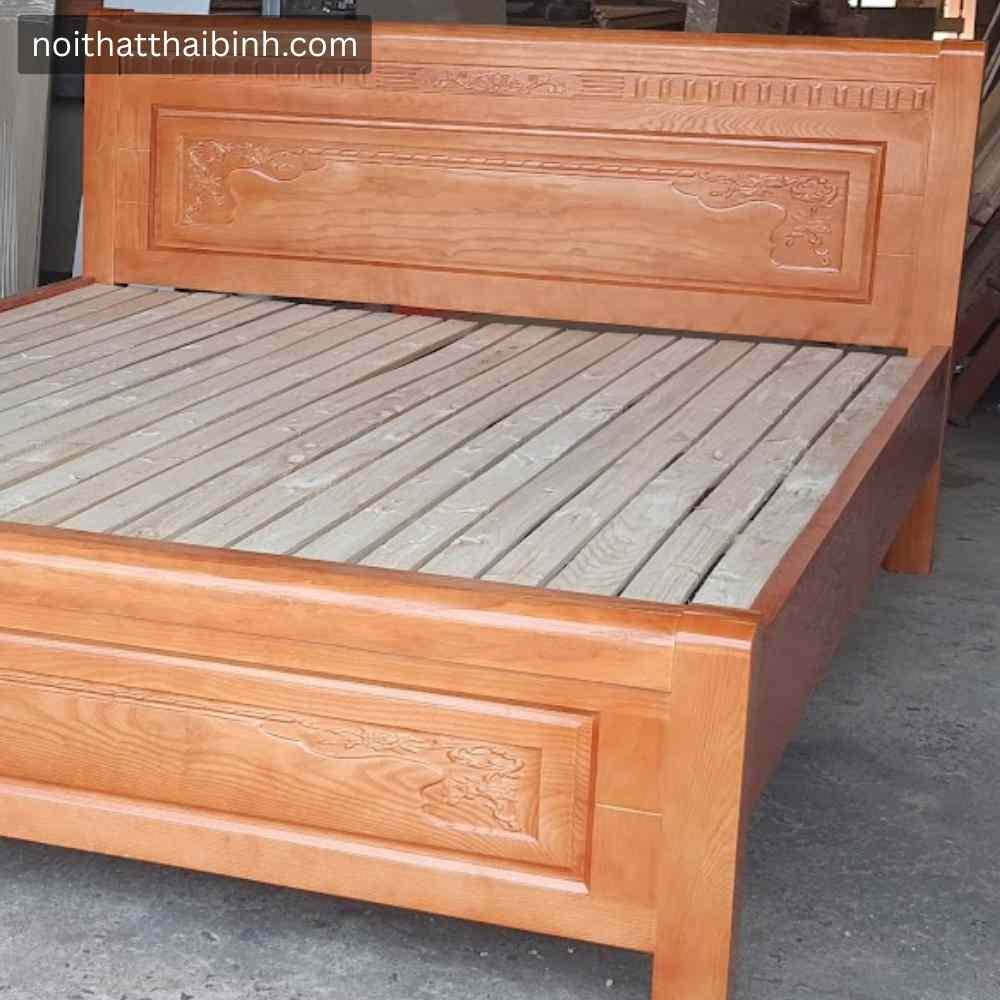 Giường Ngủ Gỗ Xoan Đào Tự Nhiên