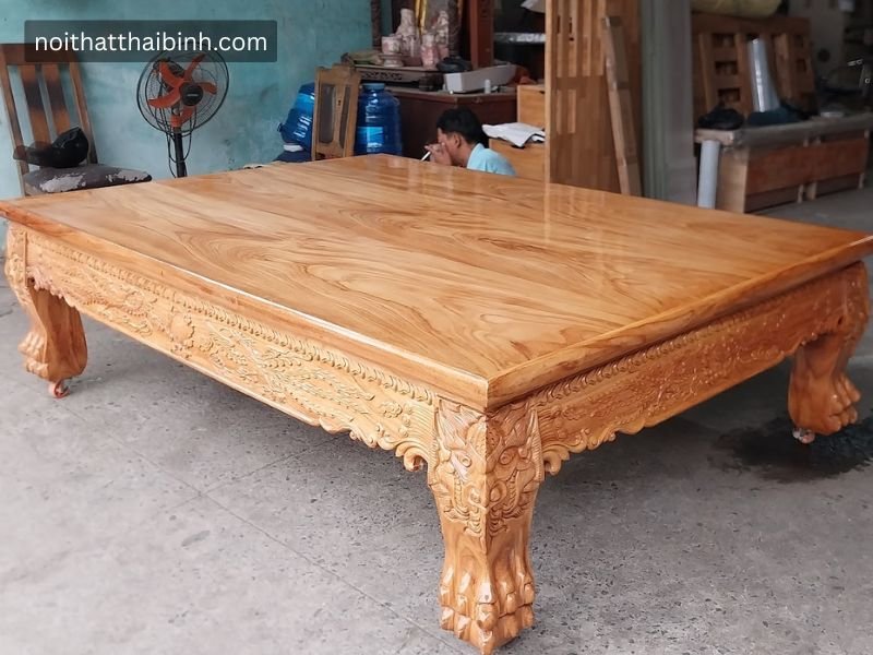 Đi Văng Gỗ Gõ Đỏ Tự Nhiên Cao Cấp