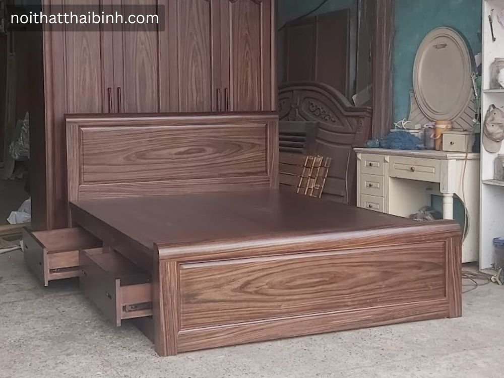 Giường ngủ gỗ tự nhiên