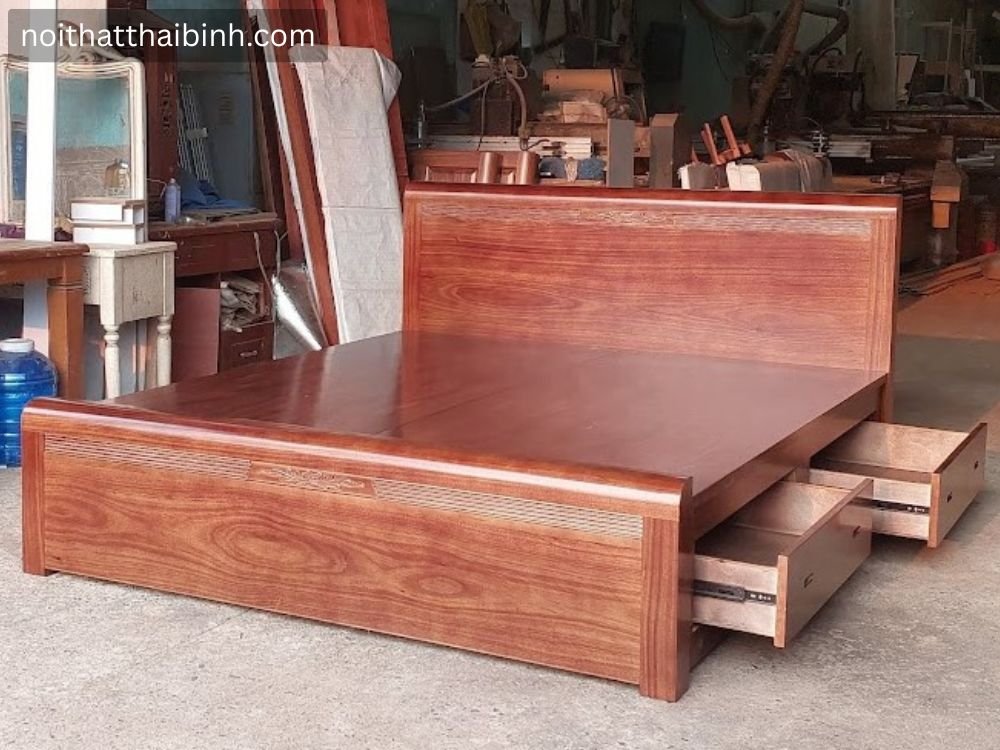 Giường ngủ gỗ tự nhiên