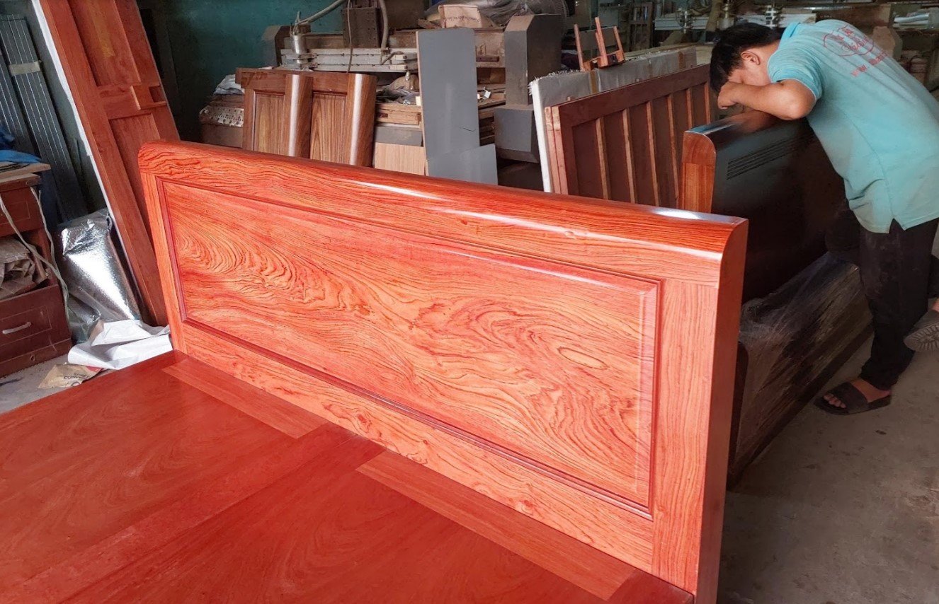 Giường ngủ gỗ vạt phản