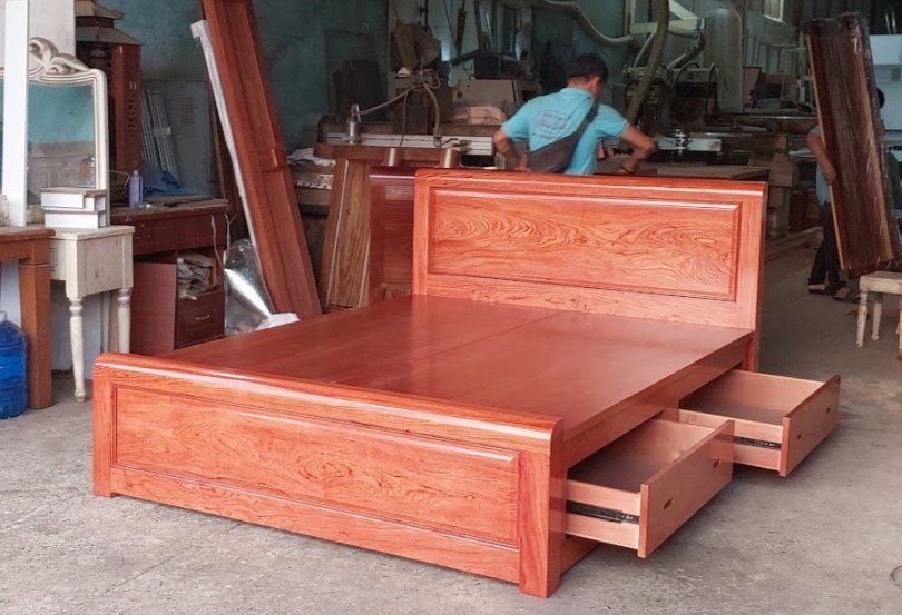 Giường ngủ gỗ vạt phản