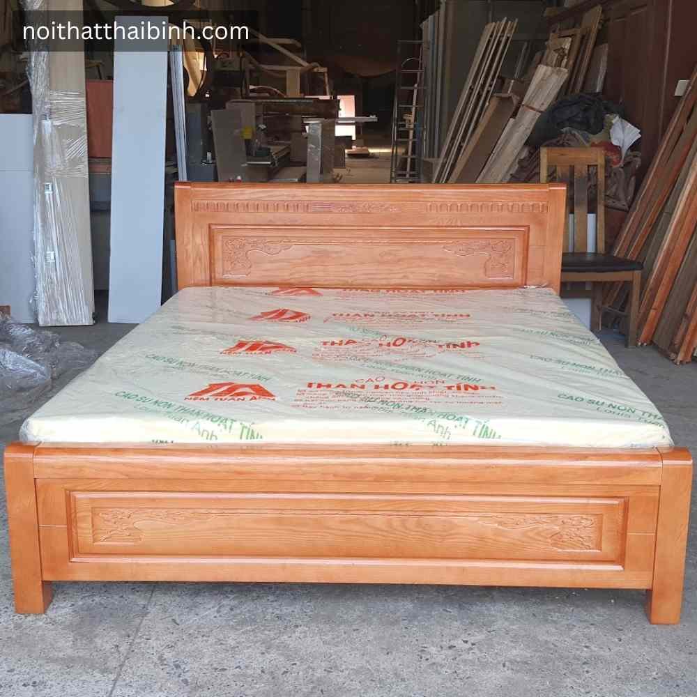 Giường Ngủ Gỗ Xoan Đào Tự Nhiên Cao Cấp