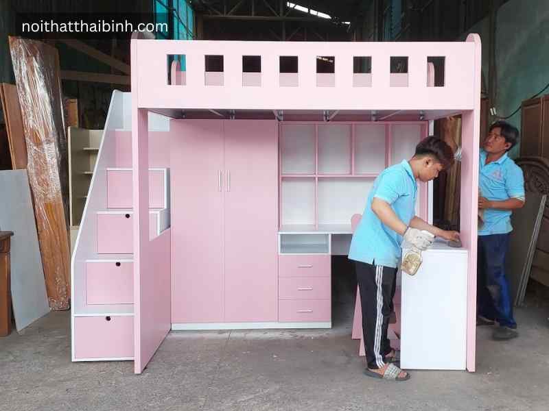 Giường tầng đa năng cho bé