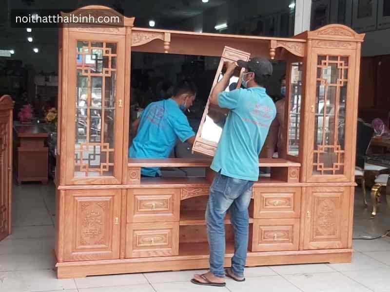 Kệ tivi kết hợp tủ rượu