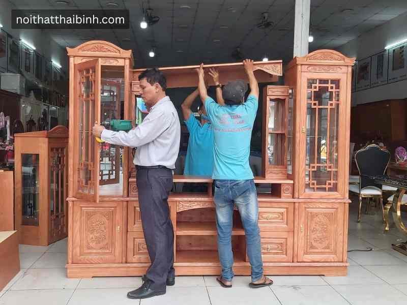 Kệ tivi kết hợp tủ rượu
