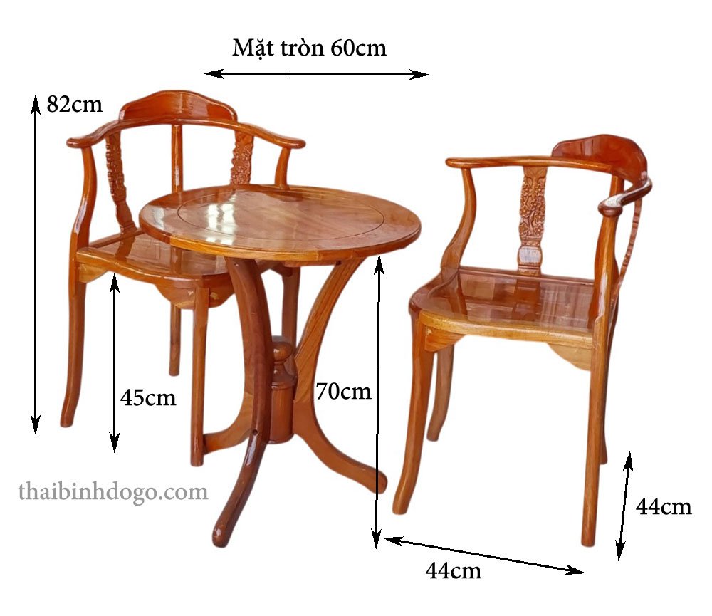 Bàn trà phòng khách gỗ gõ đỏ - Mã số 3020 
