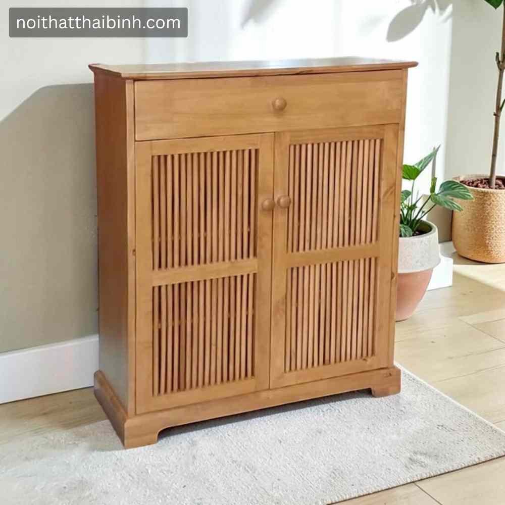 Tủ Giày Dép Gỗ Tự Nhiên Bền Bỉ, Chắc Chắn
