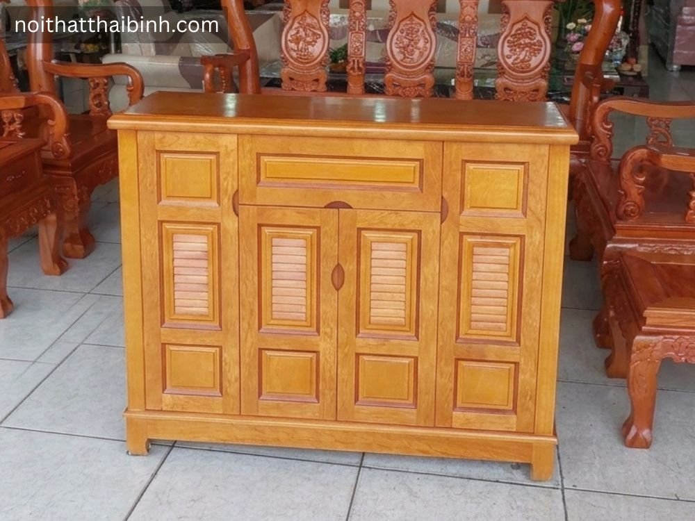 Tủ giày gỗ tự nhiên