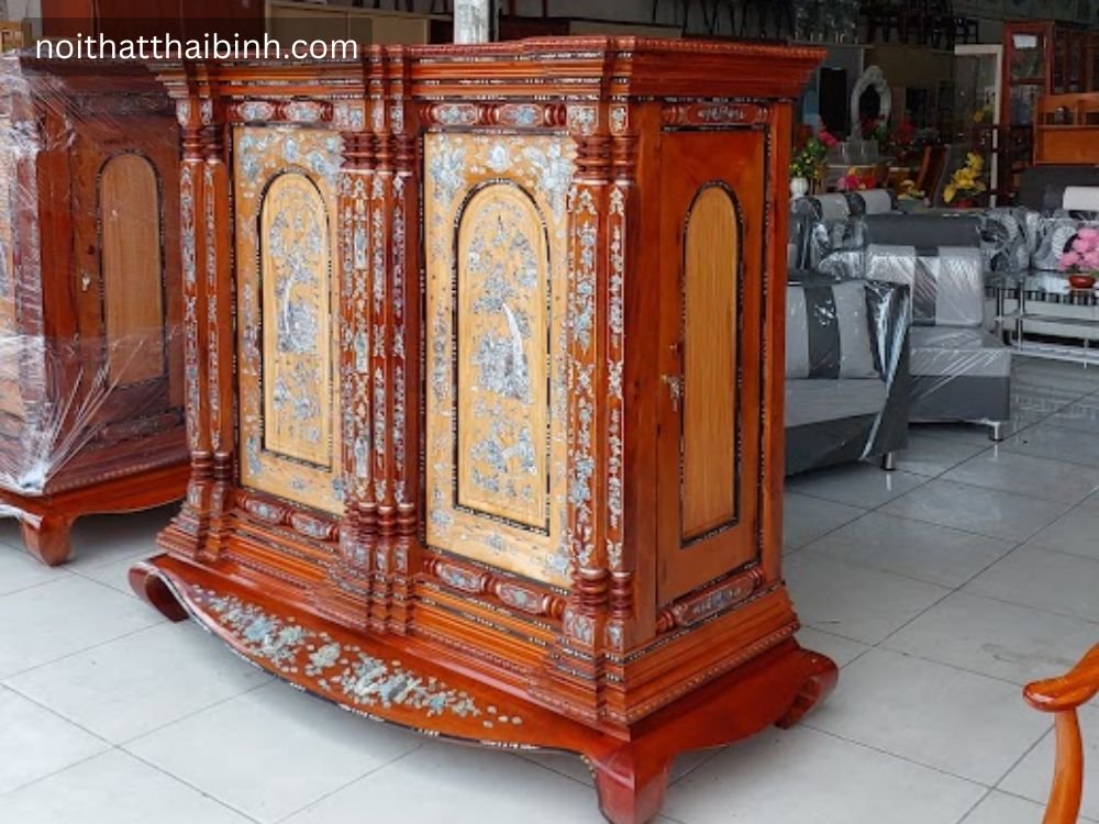 Tủ thờ gỗ căm xe gõ