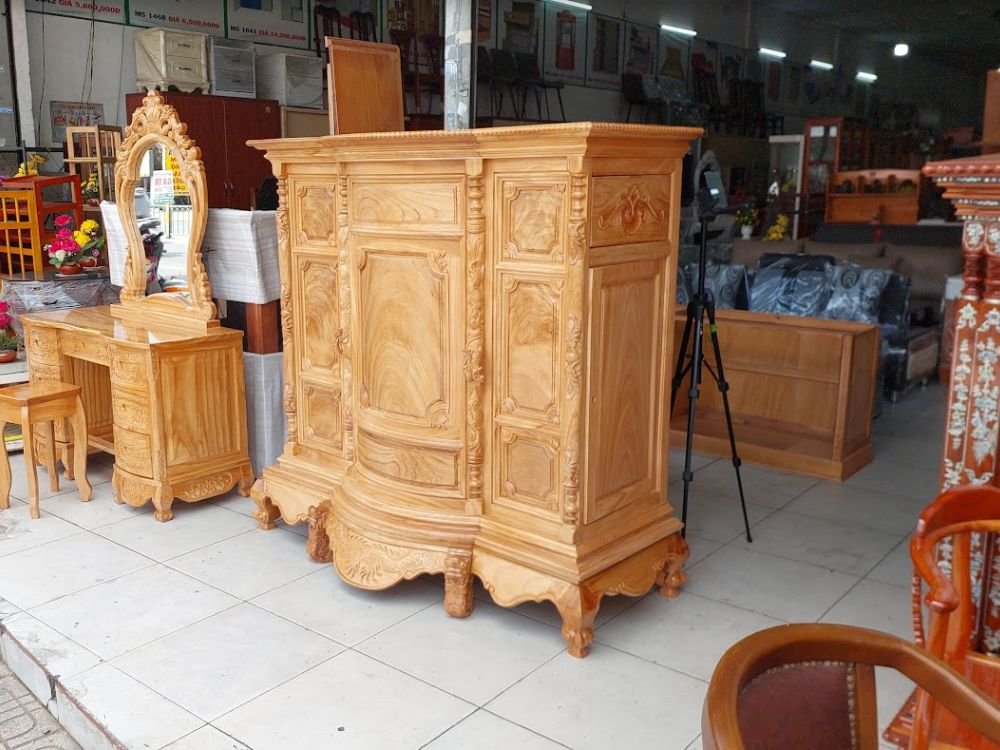 Tủ thờ gỗ gõ đỏ tự nhiên MS 2690