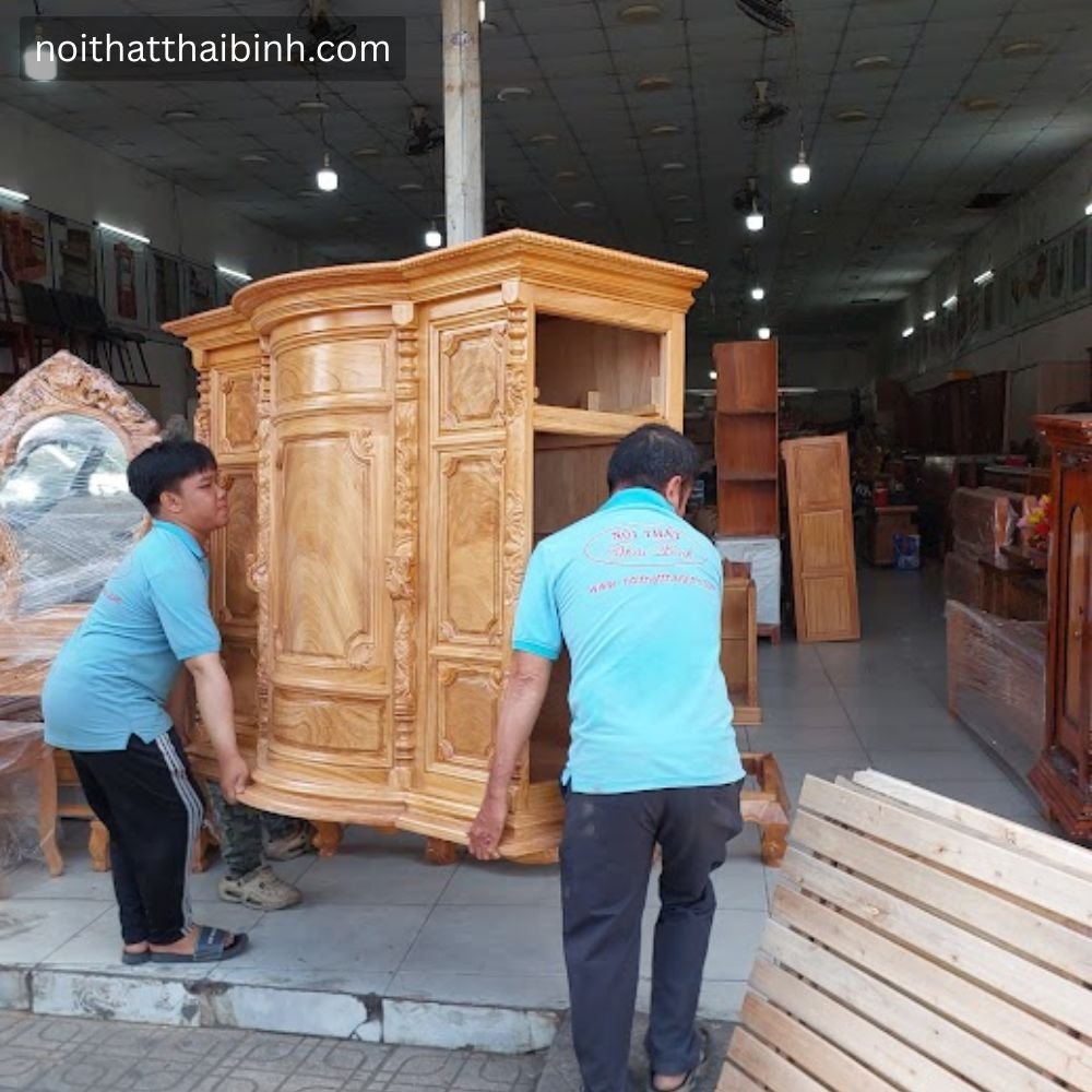 Tủ thờ gỗ gõ đỏ tự nhiên MS 2690
