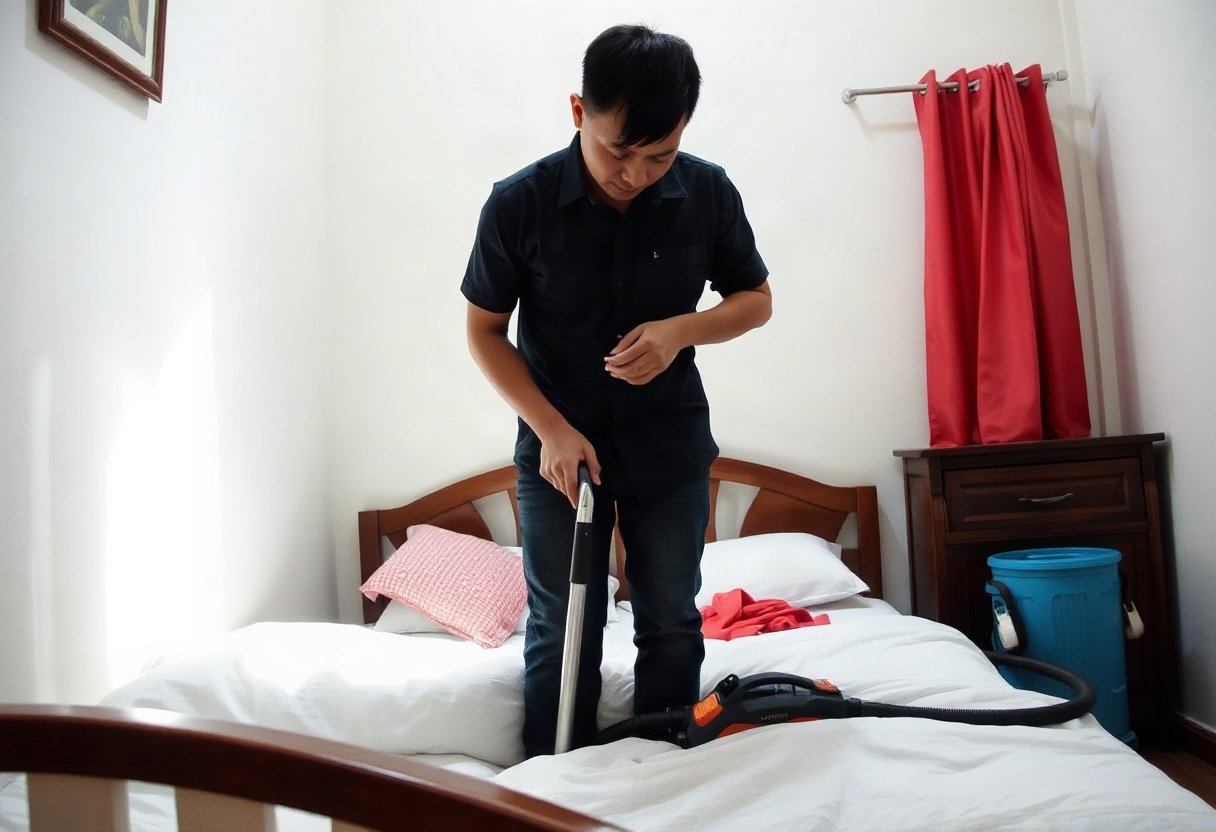 Vệ sinh giường ngủ