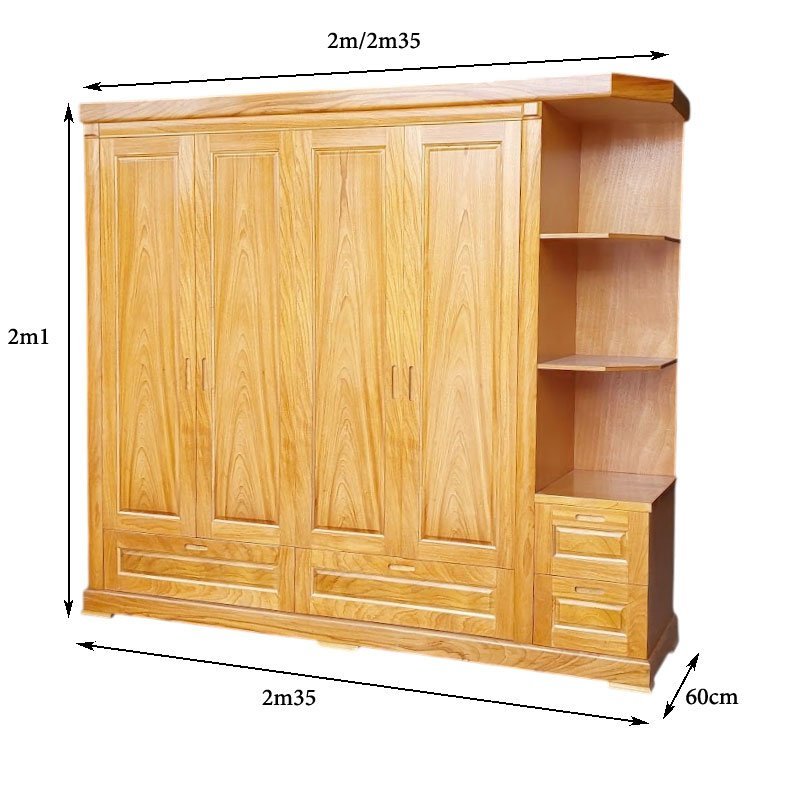 Mẫu Tủ Quần Áo Gỗ Đẹp Hiện Đại