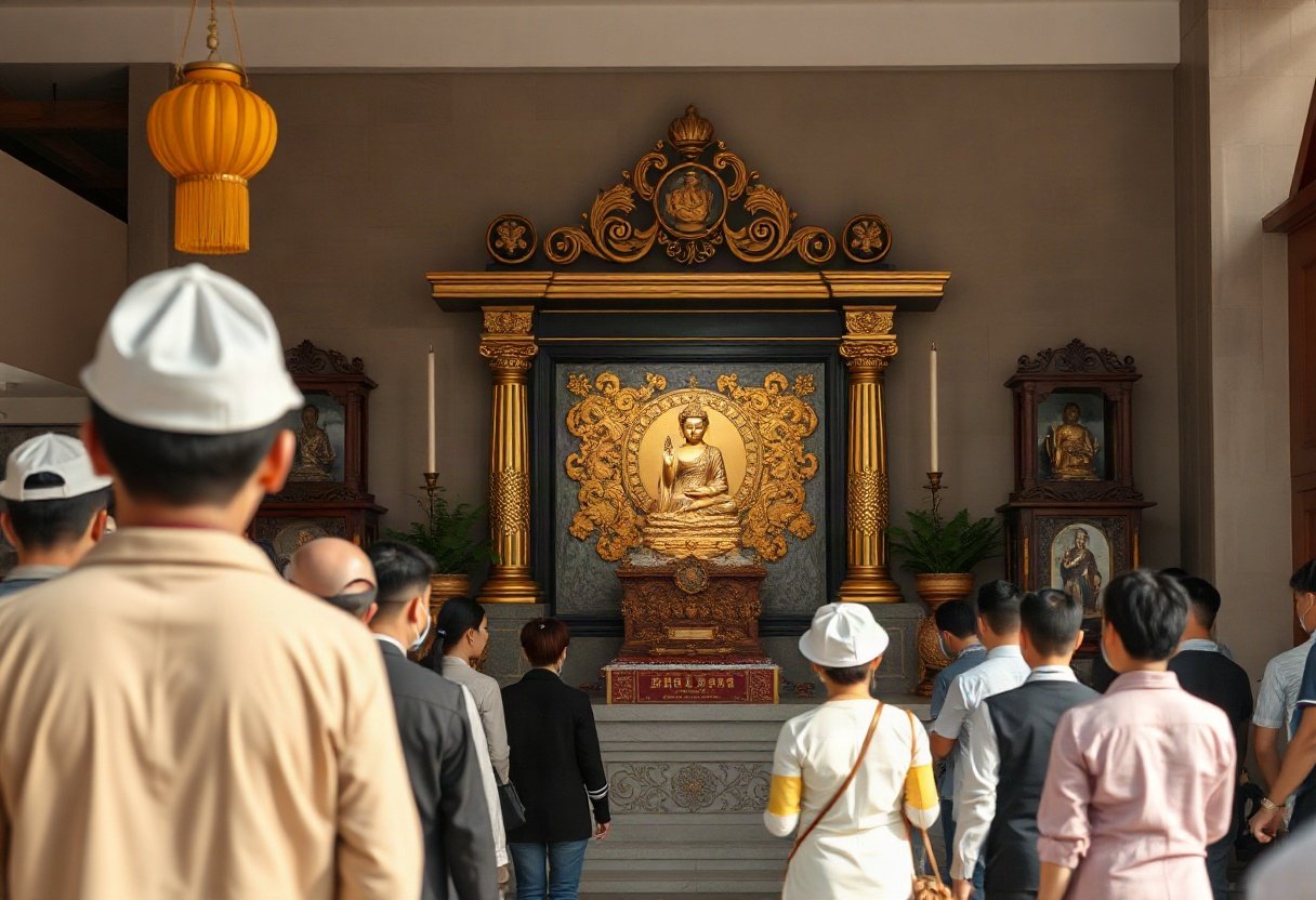 Xem xét giá cả và bảo hành bàn thờ